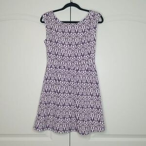 PINK Owl Sleeeless Kalediscope Tribal Inspired Printed Dress